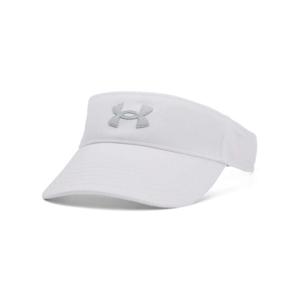 Under Armour Womens Standard Blitzing Visor  (100) White   Halo gray