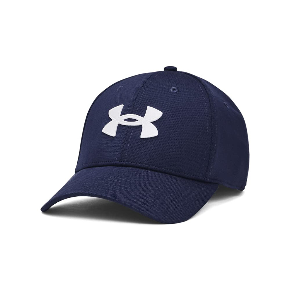 Under Armour mens Blitzing Cap Stretch Fit Hat  (410) Midnight Navy Wh