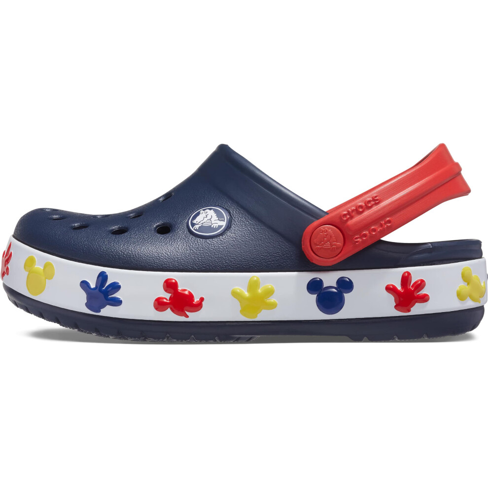 Crocs Kids' Mickey Mouse Light Up Clog | Disney Light Up Shoes  Navy/W