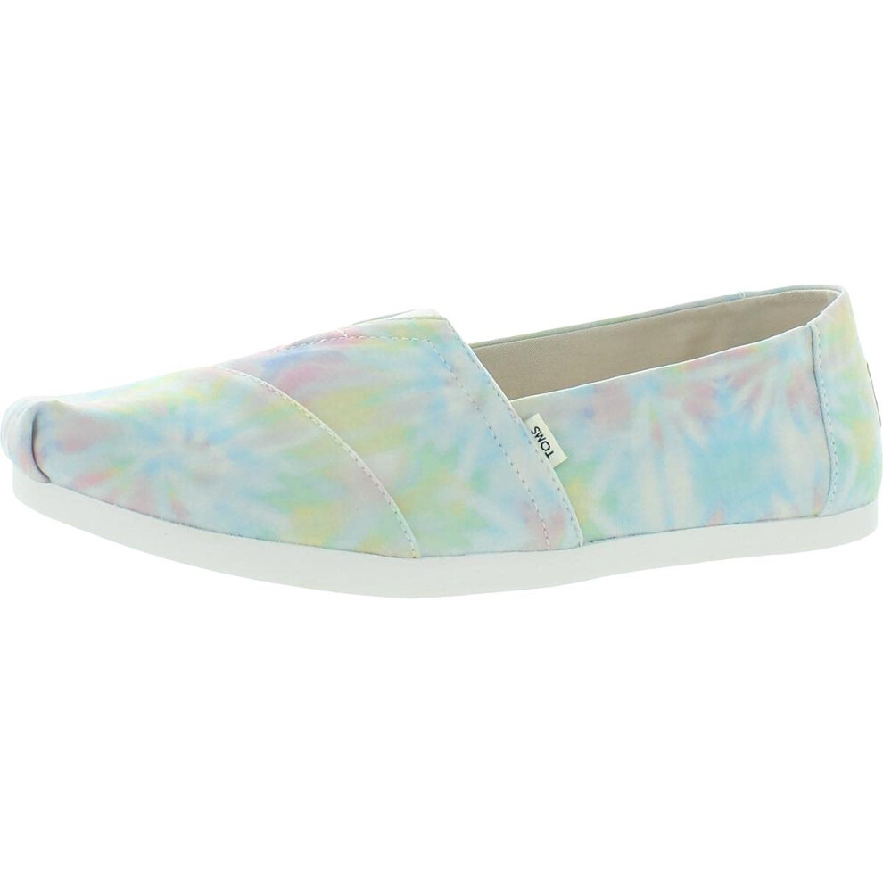 TOMS Women's Alpargata 3.0 Tie Dye Jersey Slip On Shoe White/Multi Tie