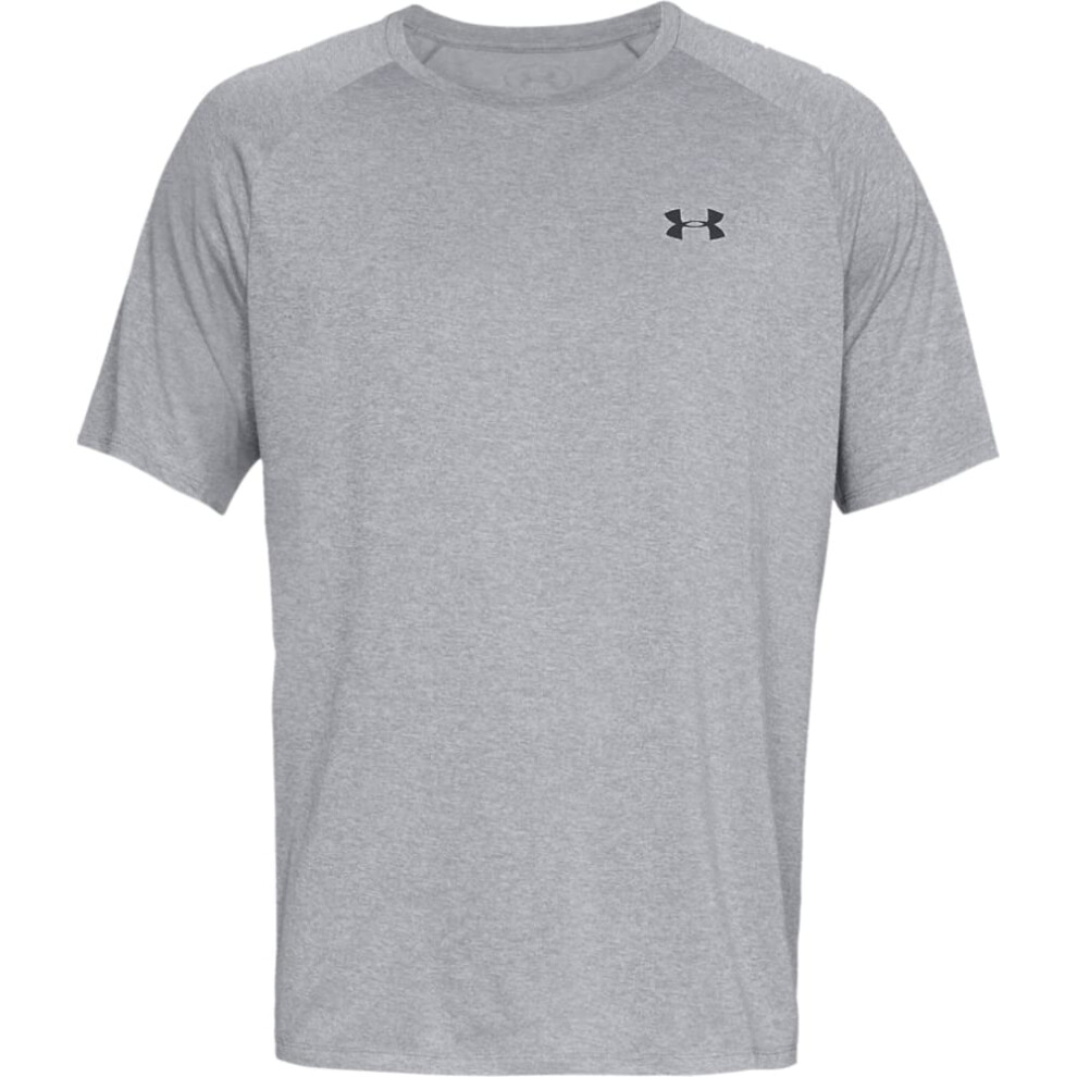 Under Armour Mens Tech 20 Short-Sleeve T-Shirt   Steel Light Heather (