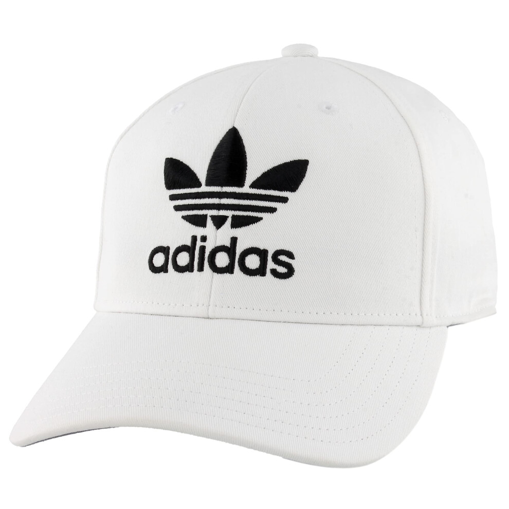 adidas Originals mens Icon Structured Precurve Snapback Cap Hat  White