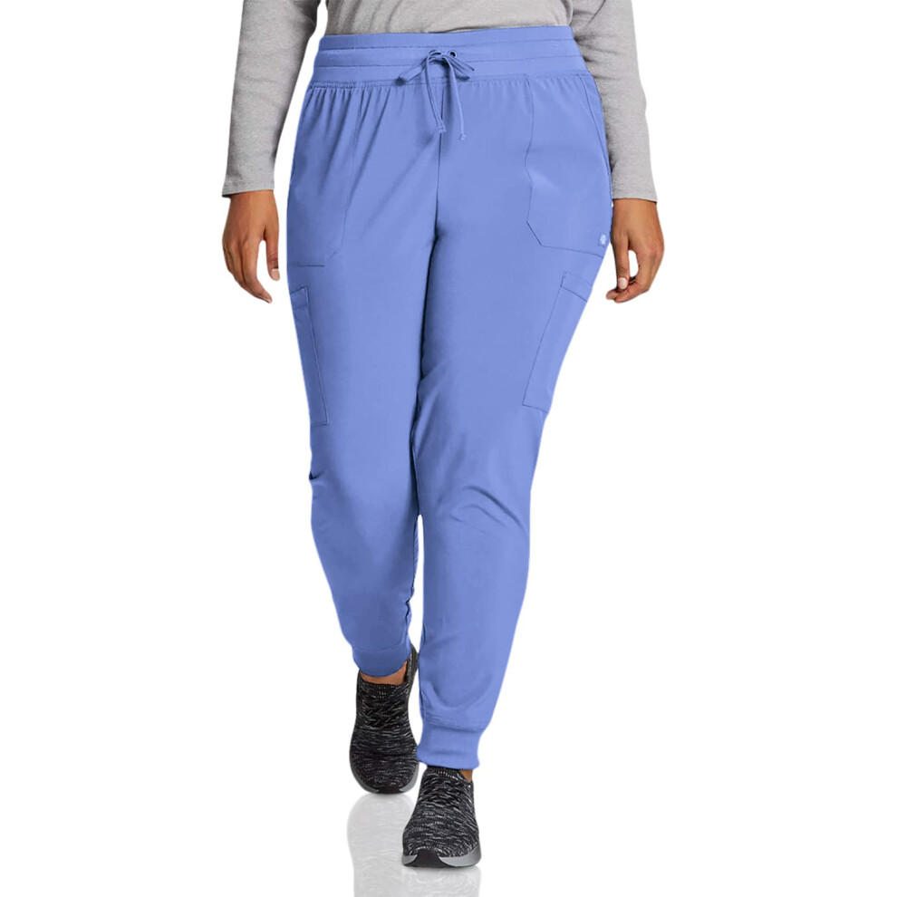 EDS Essentials Jogger Scrubs for Women  Drawstring Scrub Pants Plus Si