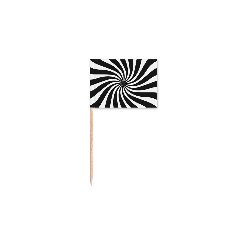 Illusion Lines Cyclically Repeating Waves Toothpick Flags Marker Topper Party Decoration-image-OPC-PFKQSWN-NEW