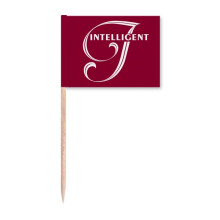 Ice Idea Letters Art Deco  Fashion Toothpick Flags Marker Topper Party Decoration