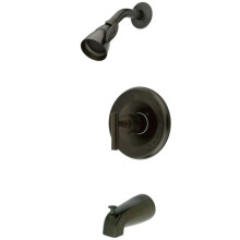 Kingston Brass KB6635CML Manhattan Badewannen- und Duscharmatur, 7 Zoll, Ölgeriebenes Bronze