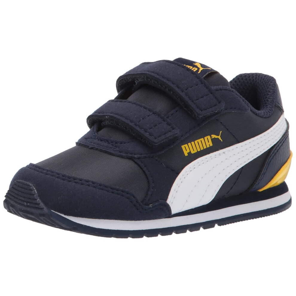 PUMA unisex child St Runner 2 Nl V Sneaker  Peacoat-puma White-dandeli