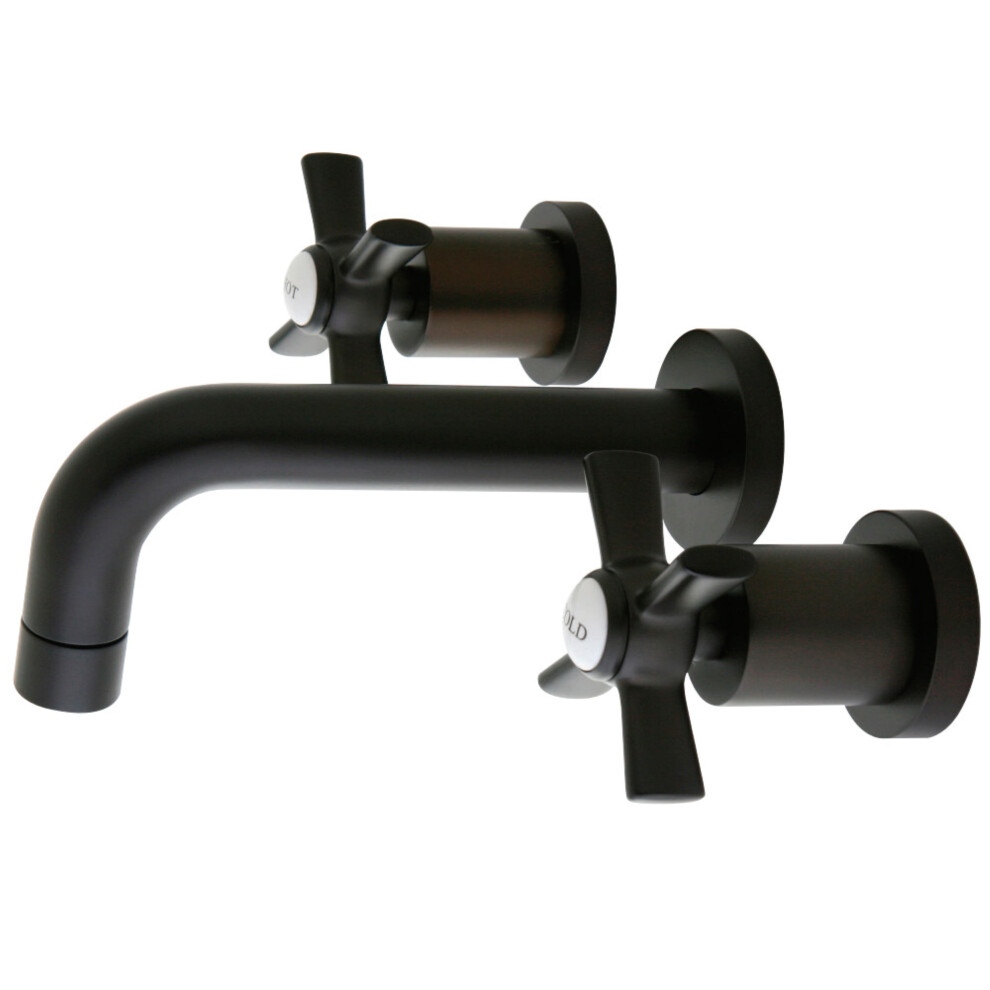 Photos - Tap Kingston Brass KS8125ZX Millennium 2-Handle Wall Mount Bathroom Faucet B00ATAMJJG 