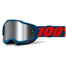 Occhiali da Motocross & Mountain Bike 100% Accuri 2 (Odeon - Lente Specchiata Argento)