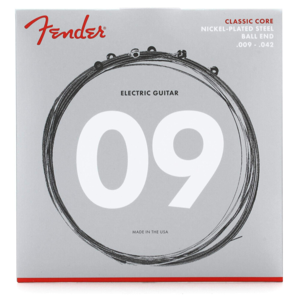 Fender Classic Core Electric Guitar Strings  Nickel Plated Steel  Ball