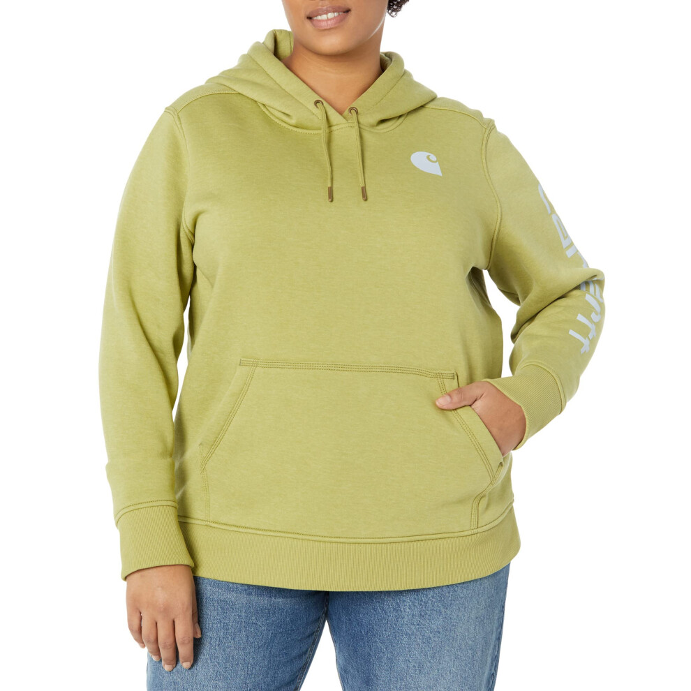 Carhartt Women's Relaxed Fit Midweight Logo Sleeve Graphic Sweatshirt