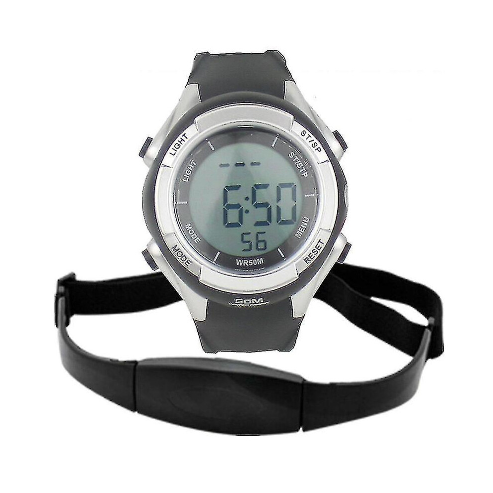 Polar Heart Rate Monitor Watch - Waterproof Fitness Sport Running Hrm With Wireless Pulse Sensor