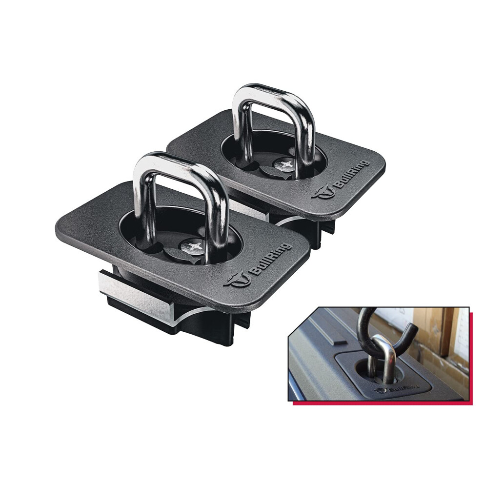 Bull Ring Retractable Truck Bed Tie Down Anchors for 2015+ F150  2017+