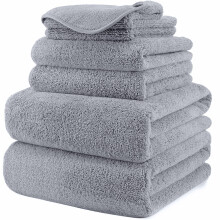 POLYTE Oversize 60 x 30 in Quick Dry Lint Free Microfiber Bath Towel