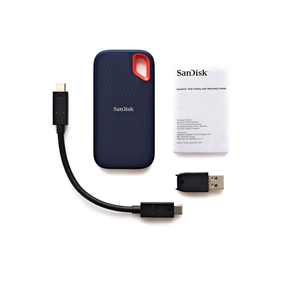 SanDisk 1TB Extreme Portable External SSD - Up to 550MBs - USB-c  USB