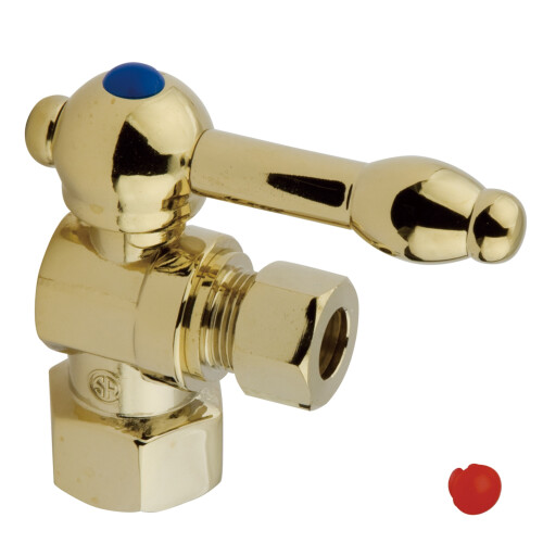 Kingston Brass CC43102KL 1/2 IPS  3/8 O.D. Compression Angle Shut-off