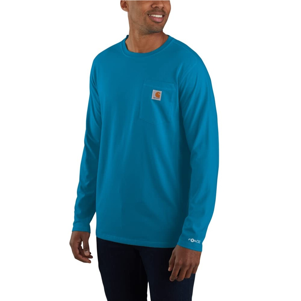 carhartt Mens Force Relaxed Fit Midweight Long-Sleeve Pocket T-Shirt