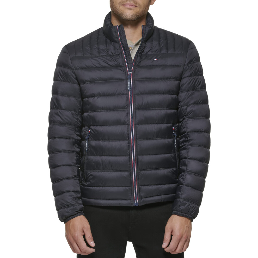 Tommy Hilfiger Mens Water Resistant Ultra Loft Down Alternative Puffer