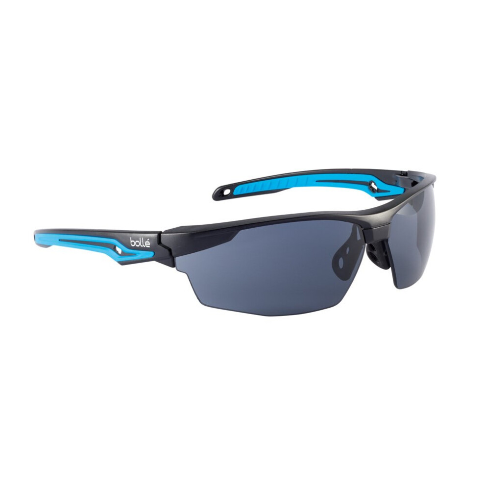 Boll? Safety 40302  Tryon Safety Glasses Platinum  Black/Blue Frame  S