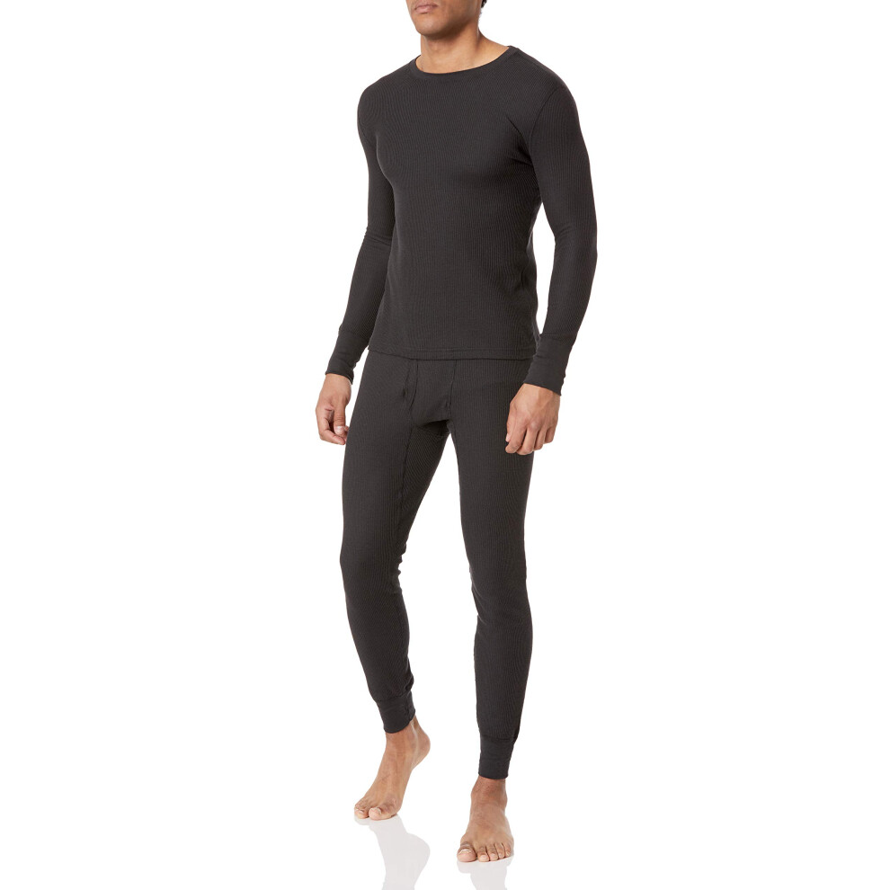 Fruit of the Loom Men's Recycled Waffle Thermal Underwear Set (Top and