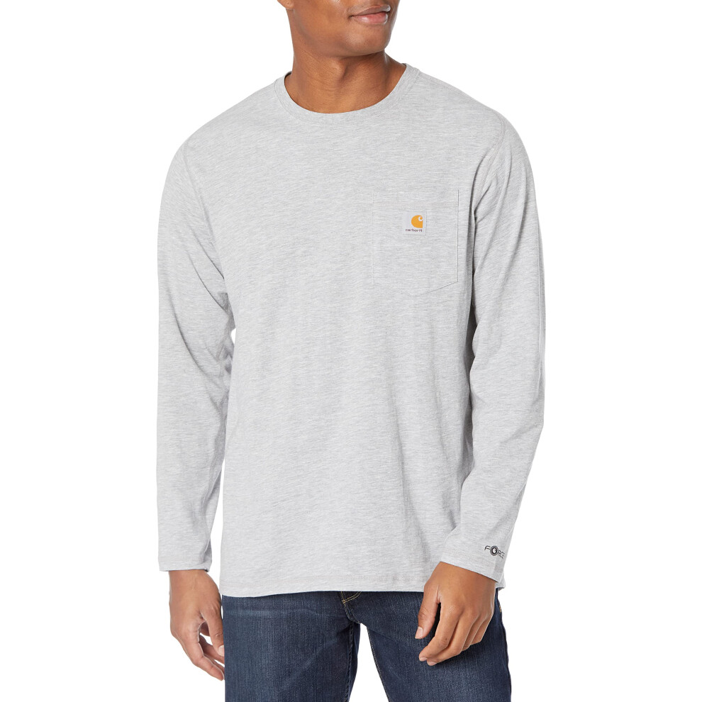 carhartt Mens Force Relaxed Fit Midweight Long-Sleeve Pocket T-Shirt