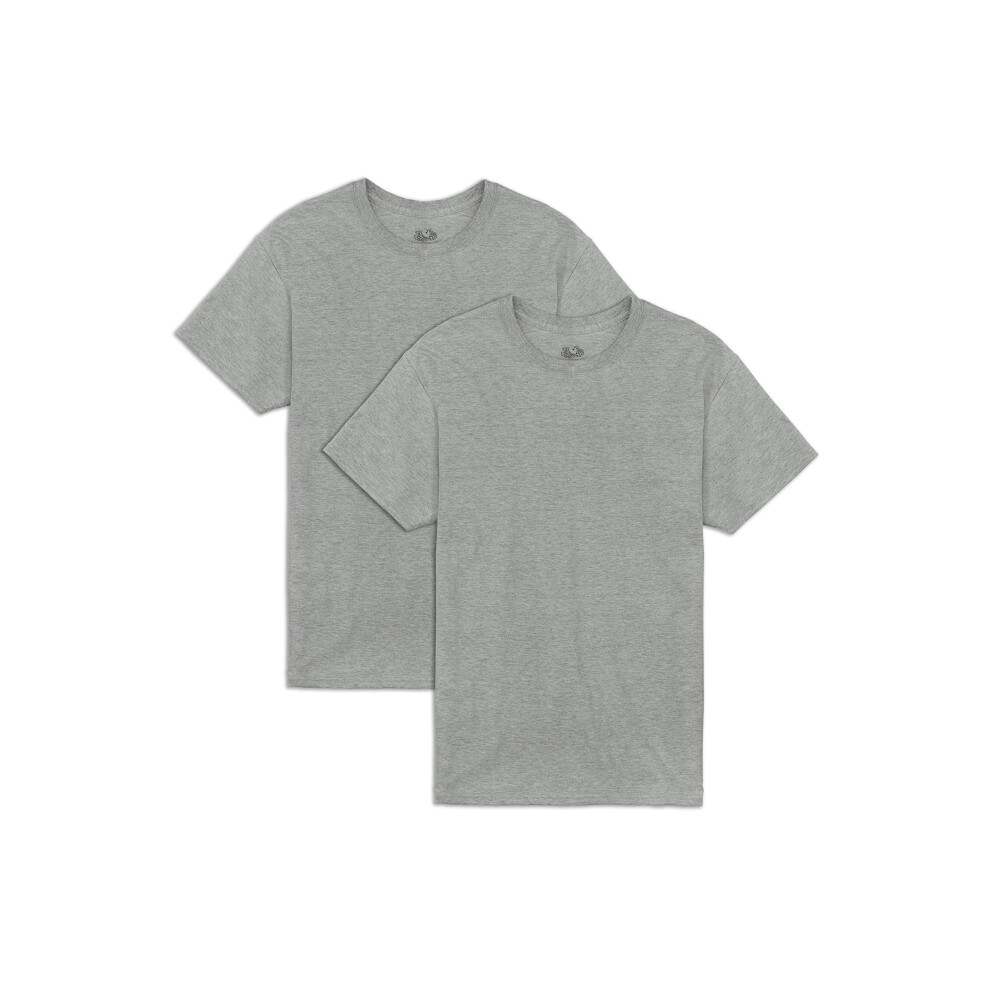 Fruit of the Loom Men's Eversoft Cotton T-Shirts (S-4XL)  Crew-2 Pack-