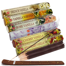 Hem r?gelsespinde Variety Pack #18 og r?gelsespindeholder bundt med 6 vaniljedufte