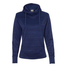 J. America Damen Odyssey Striped Performance Fleece Lapover mit Kapuze S