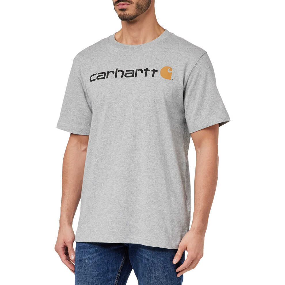 carharttmensLoose Fit Heavyweight Short-Sleeve Logo graphic T-Shirt He