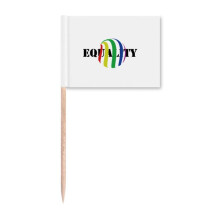 Identify Rainbow Equality Distinguish Parcels Toothpick Flags Marker Topper Party Decoration