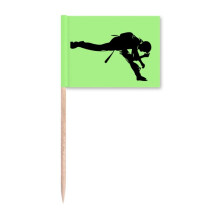 Japanese Kick Fitness Fitness Toothpick Flags Marker Topper Party Decoration