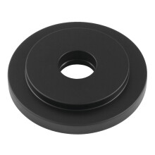 Kingston Brass Fleuro0 Manhattan Heavy Duty Round Solid Cast Brass Bruser Flange Matte sort