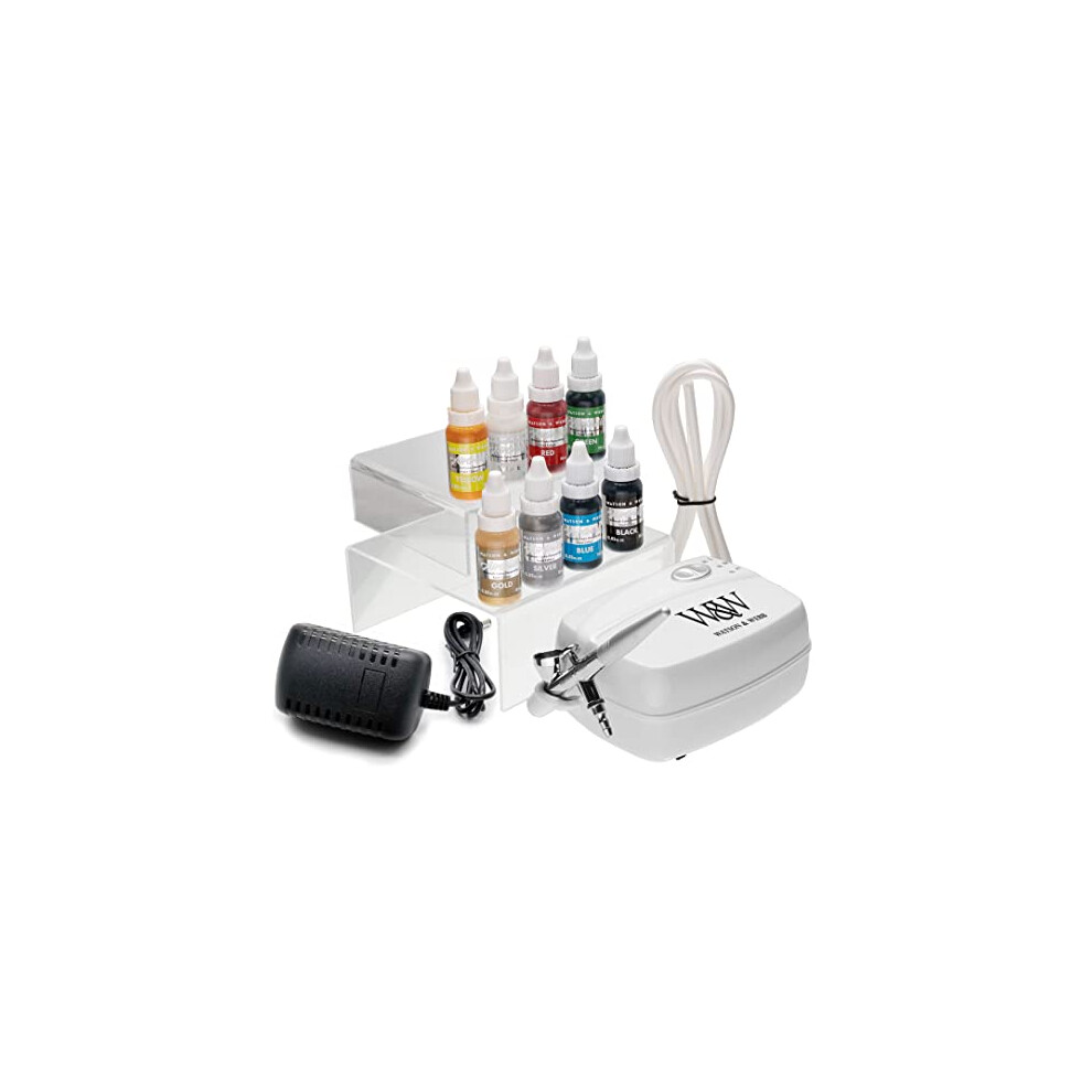 Airbrush Cake Kit With Compressor Watson And Webb Airbrushing System F 5060326579050