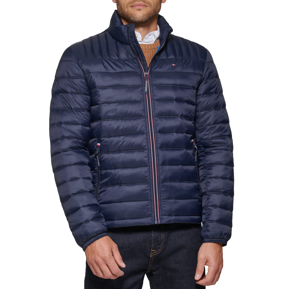 Tommy Hilfiger Mens Water Resistant Ultra Loft Down Alternative Puffer