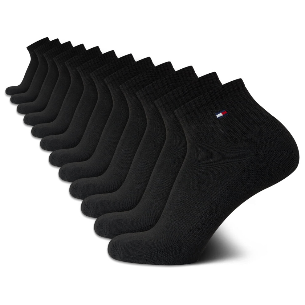 Tommy Hilfiger Men's Socks - Cushion Quarter Cut Ankle Socks (12 Pack)