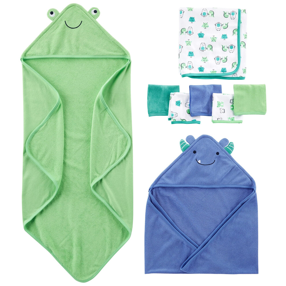 Simple Joys by carters Unisex Babies 8-Piece Towel and Washcloth Set