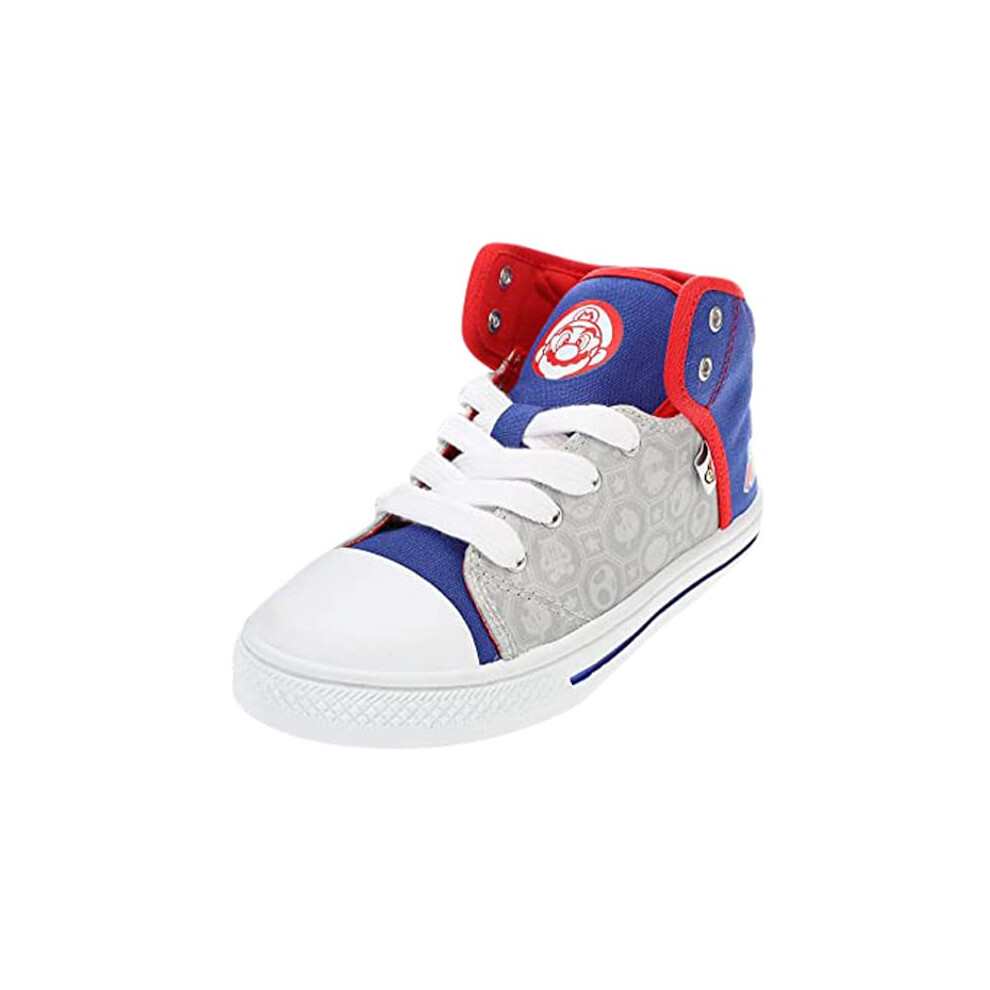 SUPER MARIO Boys' High-Top Sneakers  Mario & Luigi Mismatch Trainers