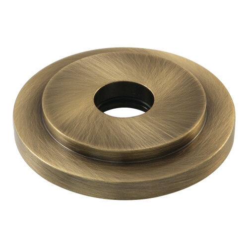 Kingston Brass FLEURO3 Manhattan Rund Solid Messing Duschfläns, Antikbrass