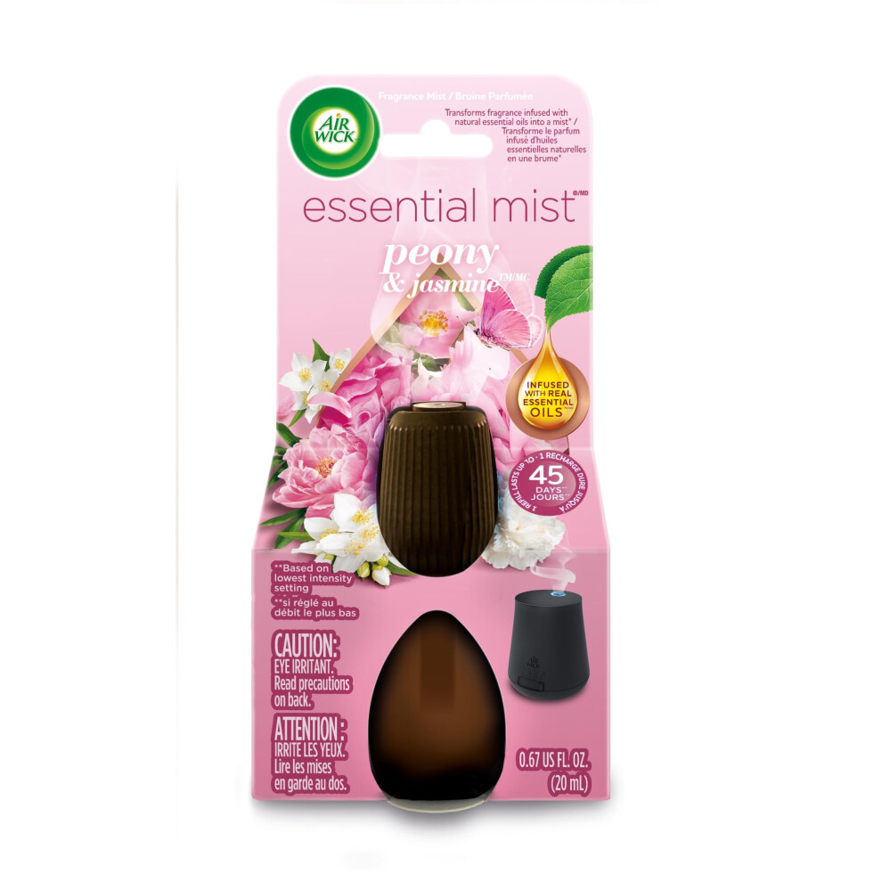 Air Wick Essential Mist Refill  1 ct  Peony and Jasmine  Essential Oil