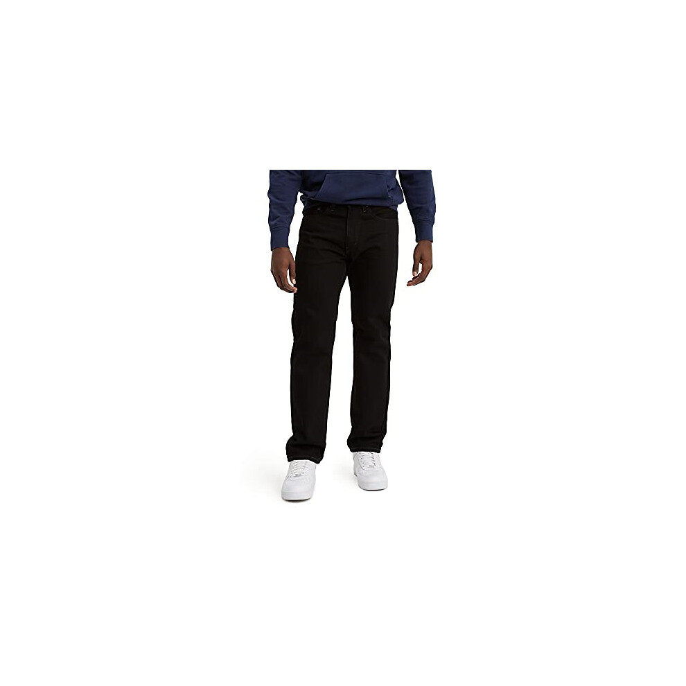 Levi's Men's 505 Regular Fit Jeans (Also Available in Big & Tall)  Bla