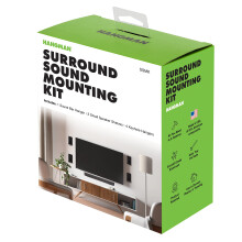 Hangman No Stud Surround Sound Monteringss?t No Drill Sound Bar Hanger Gipsh?jttalerhylde SSMK
