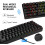 Wireless Mechanical Keyboard And Wired Mouse, Bluetooth 5.1 And Type C Wired 68-key Gaming Keyboard Brown Switch, Programmable Gaming Mouse (black) Fo 2