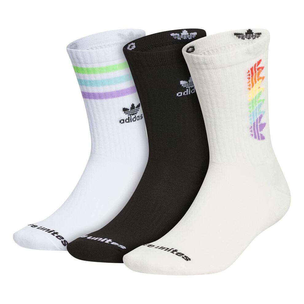 adidas Originals Mixed Graphics Cushioned Crew Socks (3-Pair)  Pride/O