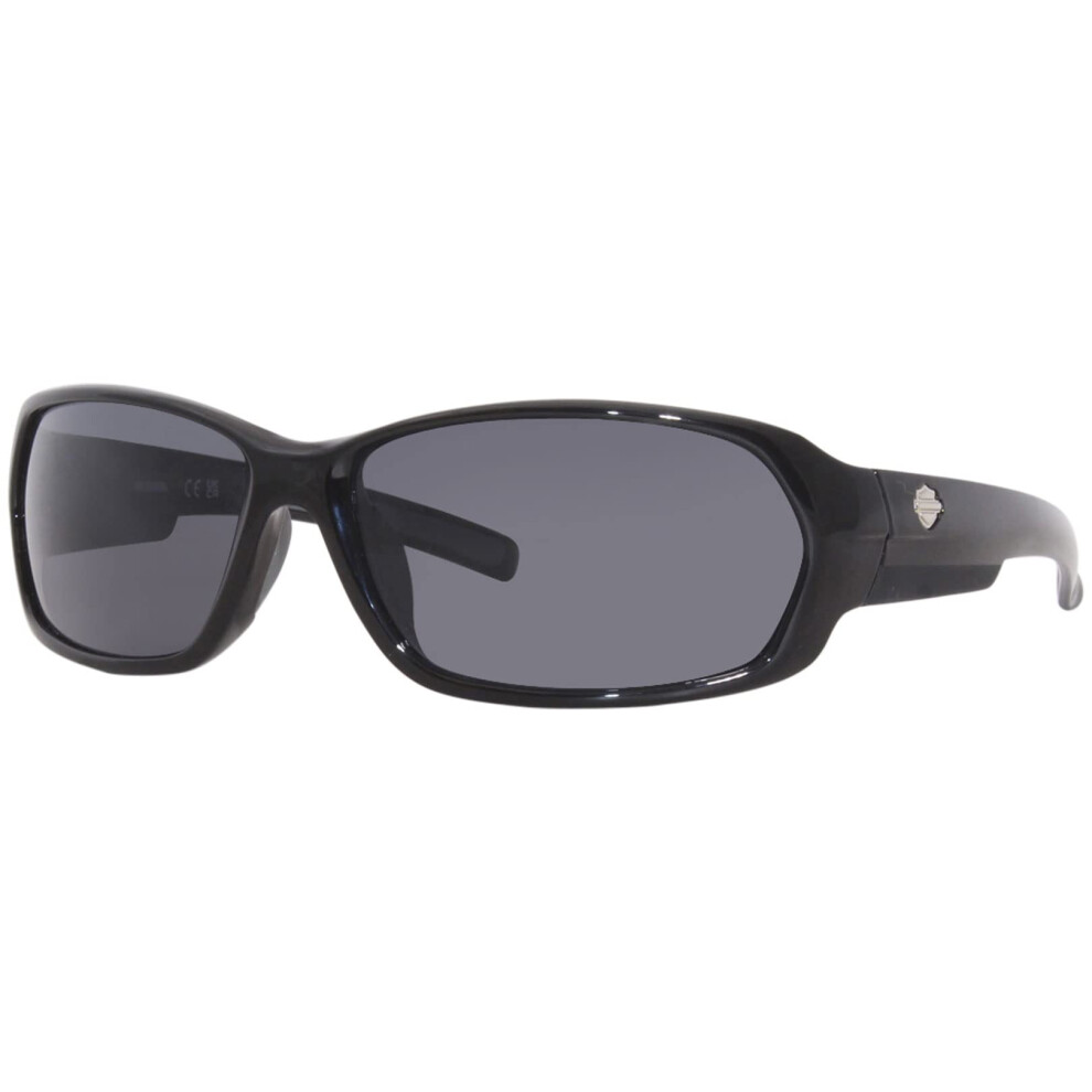 Harley Davidson Eyewear HD0913X Sunglasses - Shiny Black Frame  Smoke