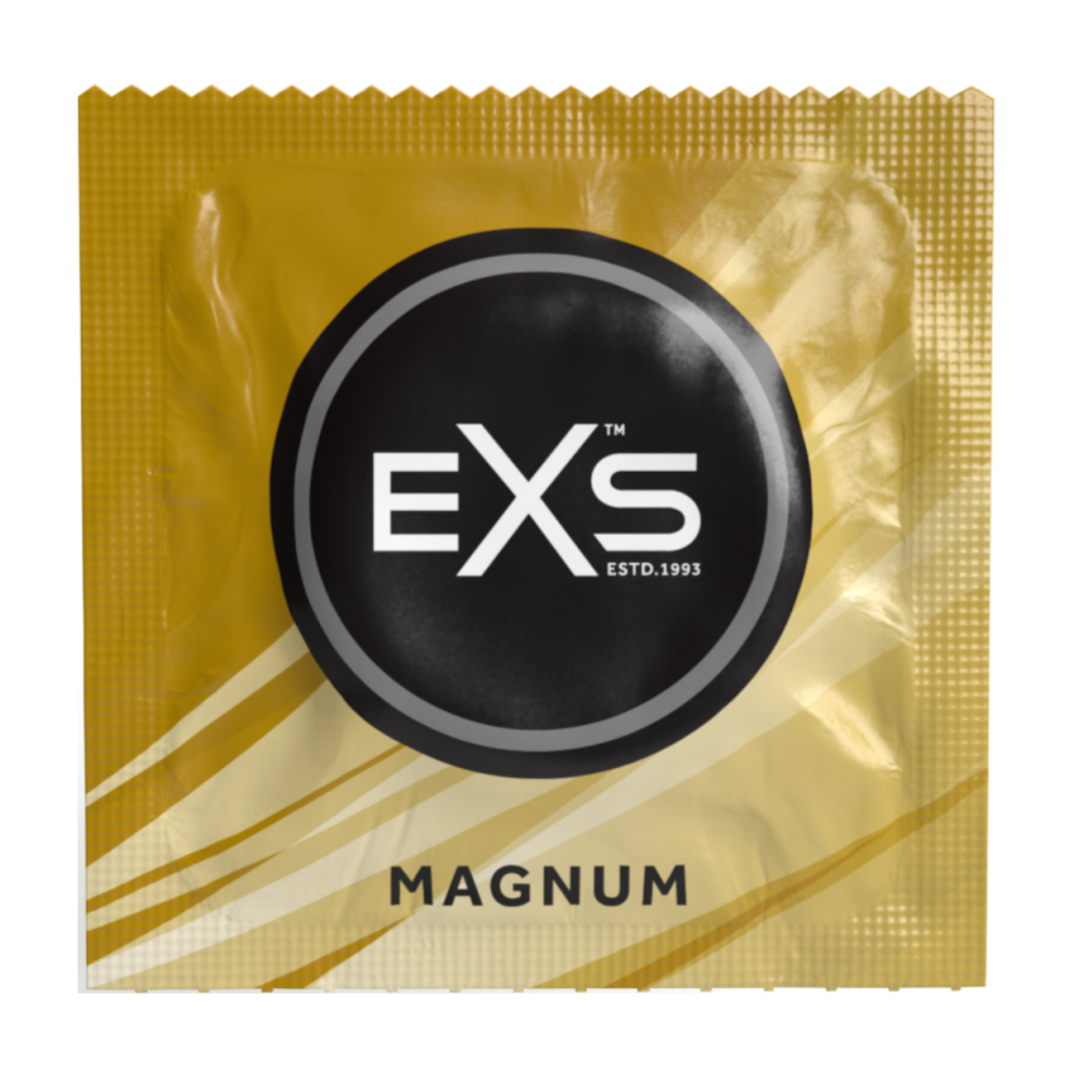 100 x Exs Magnum Large Condoms | Vegan | 60mm Width 212mm Length