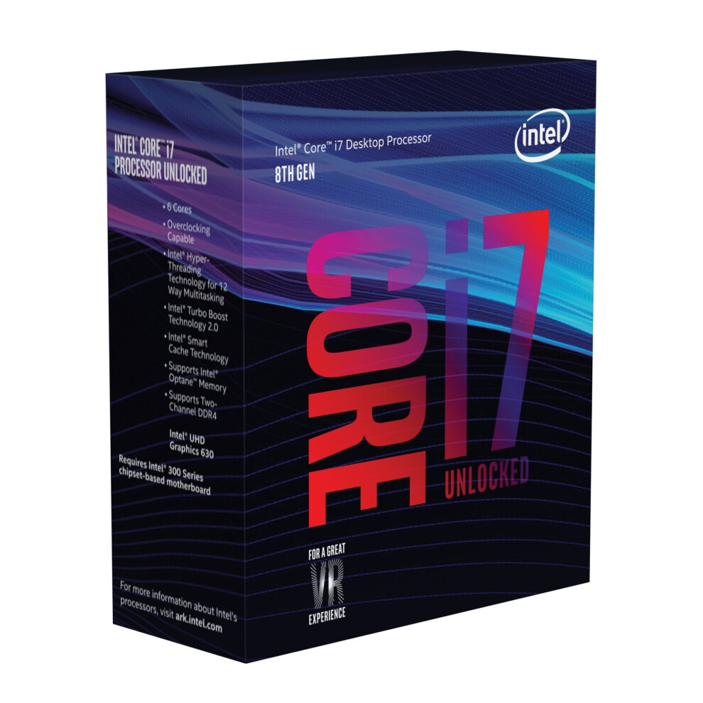 Intel Core i7-8700K Desktop Processor 6 Cores up to 4.7GHz Turbo Unloc