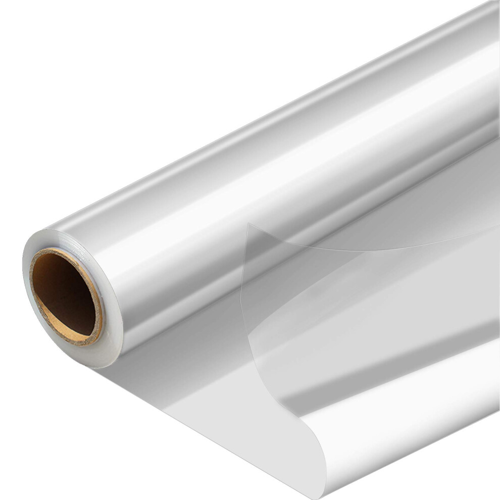 Morepack Rotolo Di Cellophane, Larghezza 40,6 Cm X 30,5 M, In Plastica, Per Cesti Regalo, Carta Da Regalo Trasparente-image