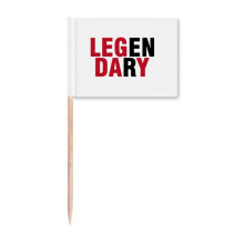 Legendary Leg Day Art Deco  Fashion Toothpick Flags Marker Topper Party Decoration