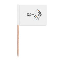 Launches Direction Satellite Surrounding Toothpick Flags Marker Topper Party Decoration