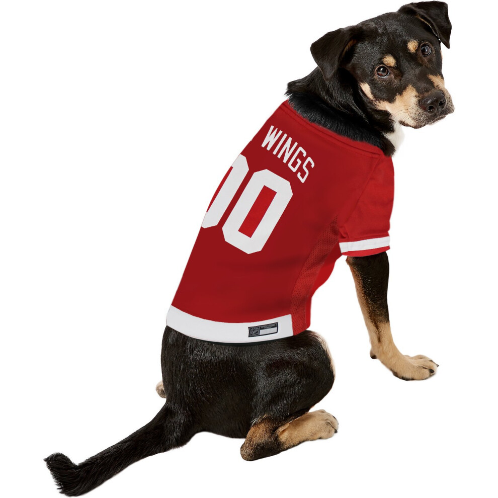 Photos - Dog Clothing Pets First NHL Detroit Red Wings Jersey for Dogs & Cats Small. - Let Red DRW-4006-SM 